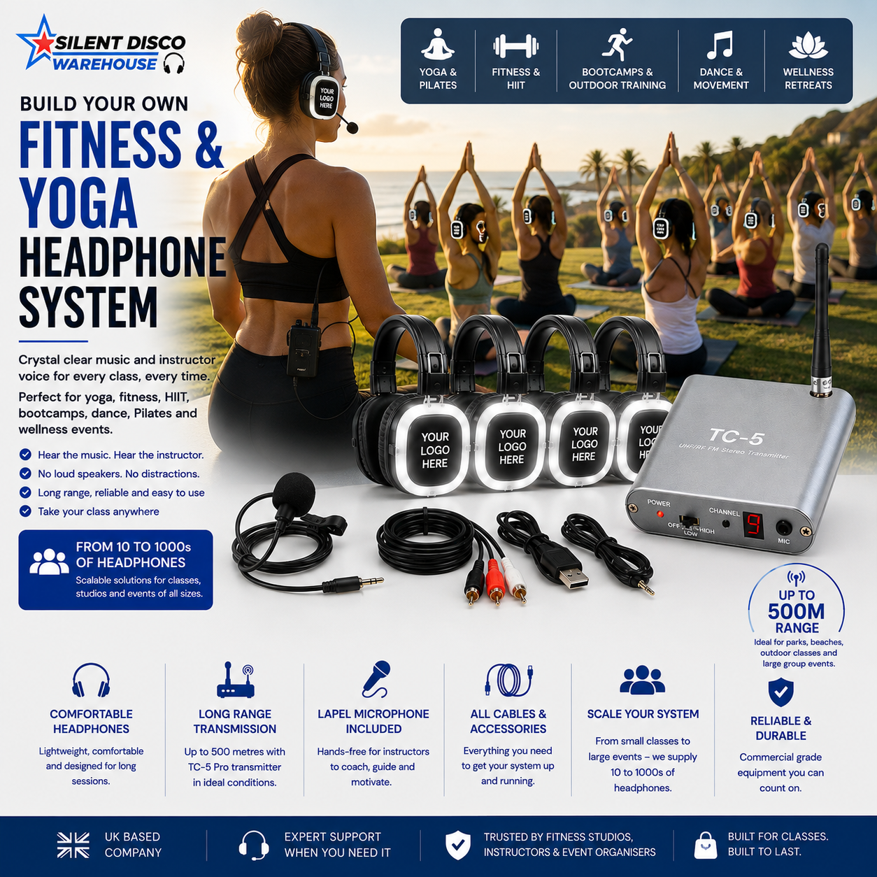 Build Your Own Wireless Fitness & Yoga Headphone System