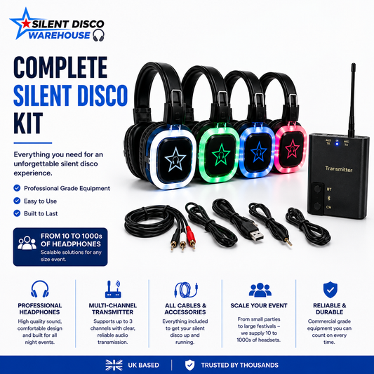 Customisable Complete Silent Disco Package