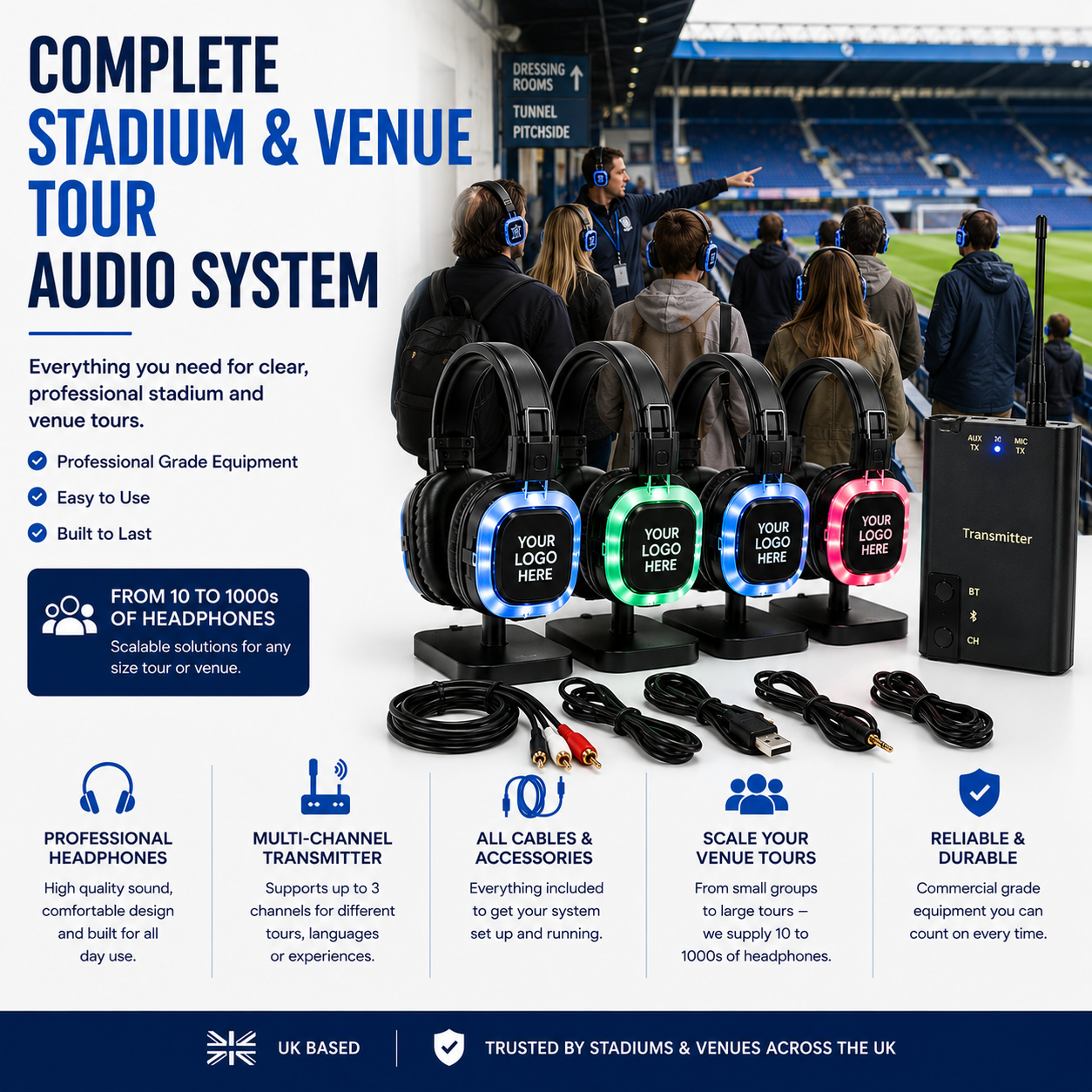 Build Your Own Stadium & Venue Tour Wireless Headphone System