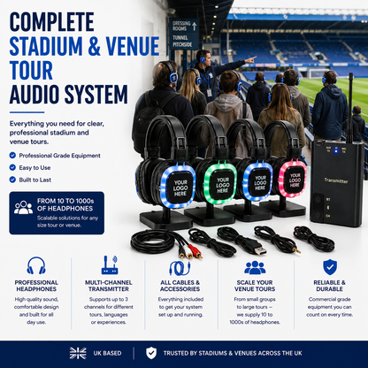 Build Your Own Stadium & Venue Tour Wireless Headphone System